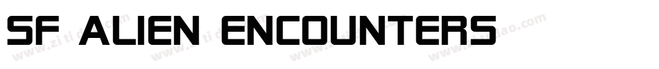 SF Alien Encounters字体转换